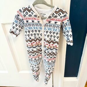 Roller Rabbit Nordic Fair Isle Baby Footie 6-9m